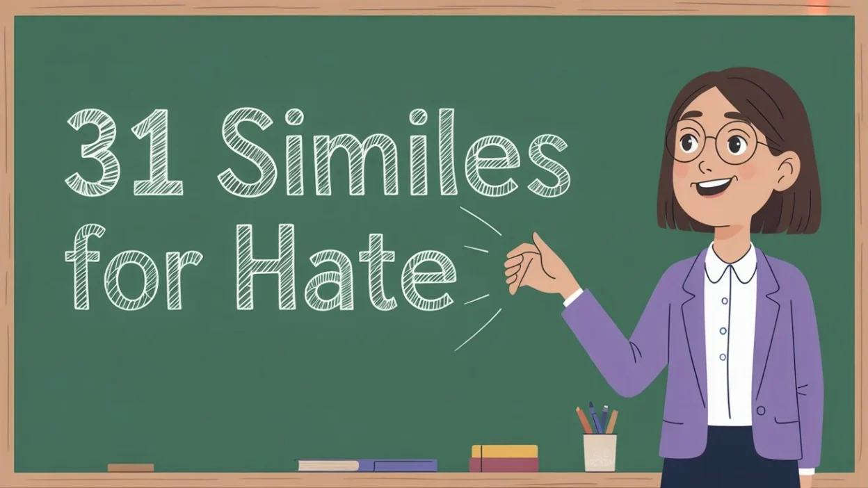31 Similes for Hate