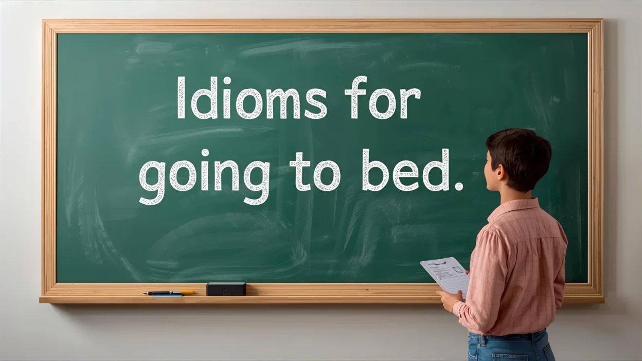 Idioms for going to bed