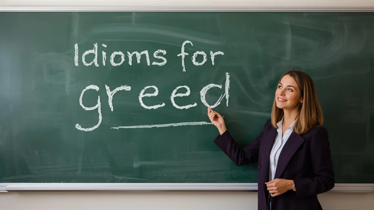 Idioms for greed