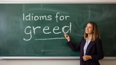 Idioms for greed