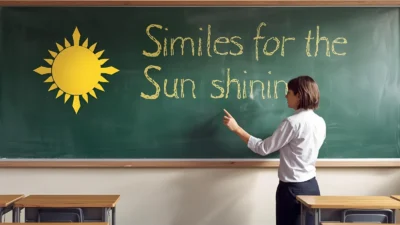 Similes for the Sun Shining